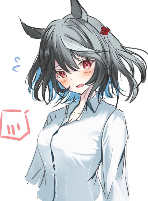 #ウマ娘 #キタサンブラック ワンドロ彼シャツキタちゃん 