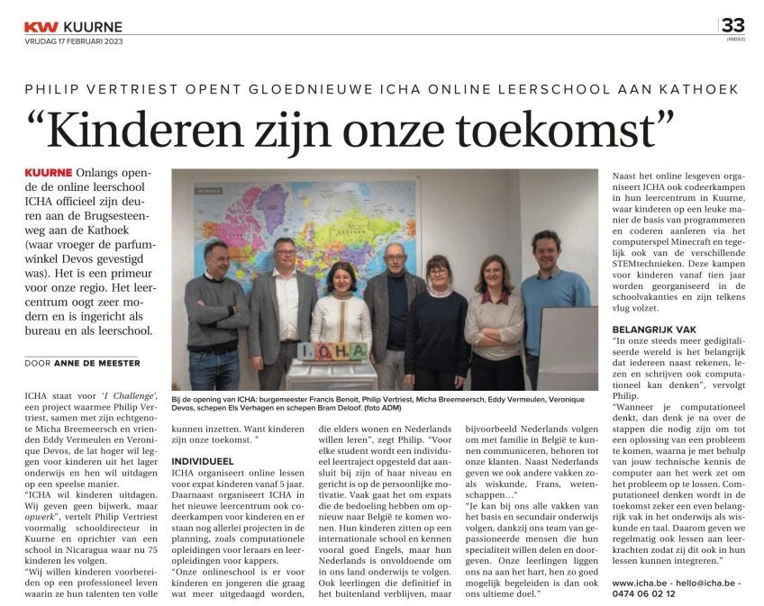 Icha - Uitdagende on/offline internationale school tweet media
