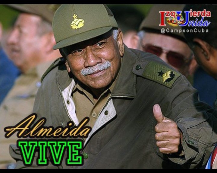 17 de febrero, fecha histórica para CUBA; nace el héroe, hermano, amigo, padre, jefe, guerrillero, rebelde, leal, combativo, revolucionario y sobre todo Fidelista Juan Almeida Bosque. Aquí te recordamos Comandante. #IzquierdaUnida #AlmeidaVive #CorazónRojo.