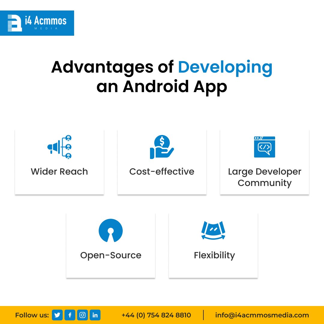 i4AcmmosMedia's tweet image. Looking to take your #business to the #nextlevel? Contact us today to learn more about the #advantages of #developinganandroidapp for your business, and start maximizing your #potential today!
i4acmmosmedia.com | +44 (0) 754 824 8810 | info@i4acmmosmedia.com
#i4AcmmosMedia