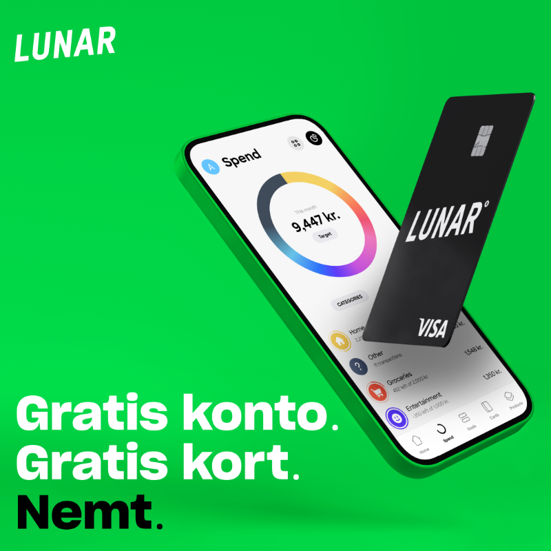 lunarmoney's tweet photo. Få mere ud af dine penge med Lunar.
Du kan spare op løbende, få overblikket over dit forbrug, holde dig på sporet med notifikationer, og investere uden at være ekspert. Nemt.