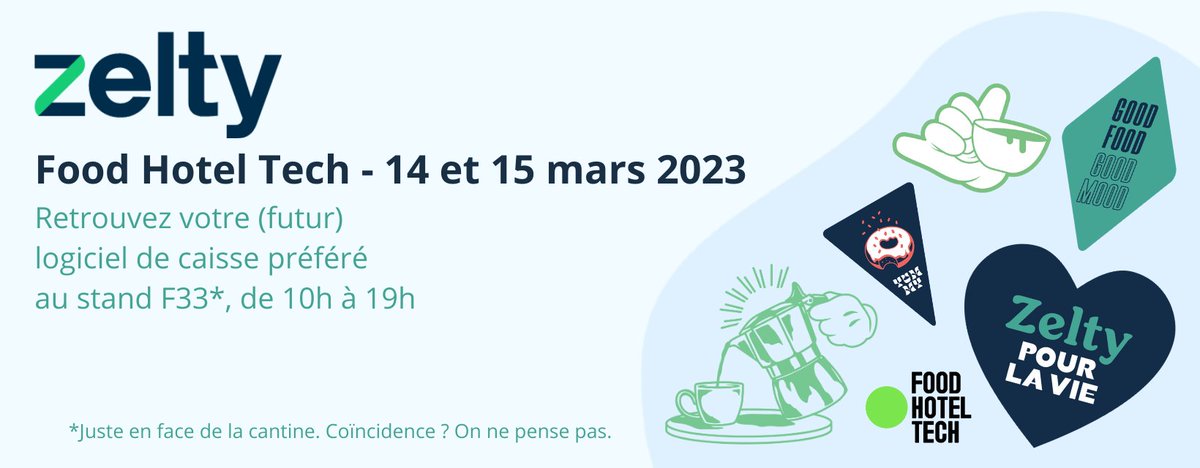 zeltyfr's tweet image. Zelty participe (de nouveau) au salon @foodhoteltech 🎉

Pour venir nous voir gratuitement et avoir l'occasion de boire un café agrémenté d'une petite démo, c'est par ici : badge.foodhoteltech.com/exp-zelty/

On espère vous y retrouver 🤗
