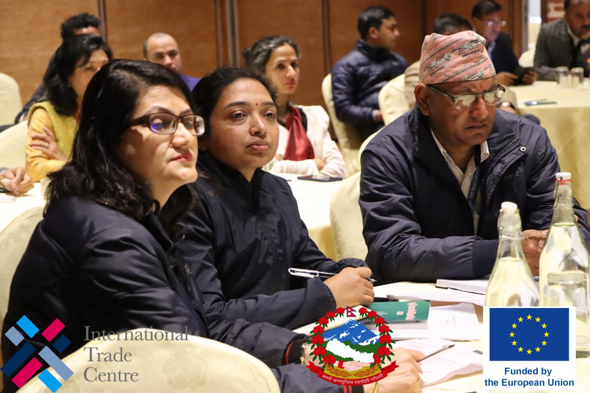 EUinNepal's tweet image. The EU-Nepal Trade and Investment Programme (TIP) and the Ministry of Industry,Commerce &amp;amp; Supplies (GoN) held a public-private consultation on trade policy harmonization and coherence in Nepal’s trade promotion,to address Nepal's international trade challenges
#intpa #moics #eeas