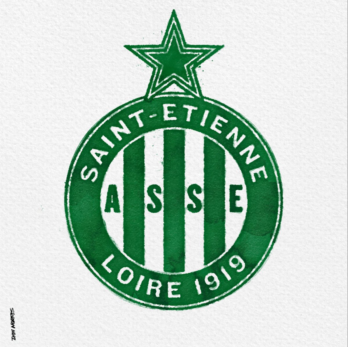 DanKNorris's tweet photo. A retro retake for AS Saint-Étienne #ASSE
#ASaintÉtienne #LesVerts #TeamASSE
#AllezLesVerts #ASSEfans
#ASSEfamily #Sainté #ForzaASSE
#ASSEforever https://t.co/f5kYIz4lZ6