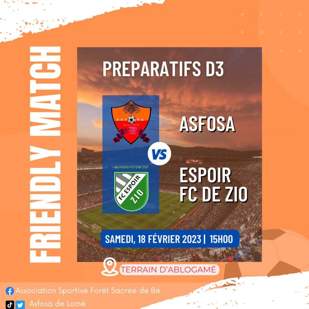 asfosafc's tweet photo. Next Friendly Match https://t.co/ufc6xP8aU0