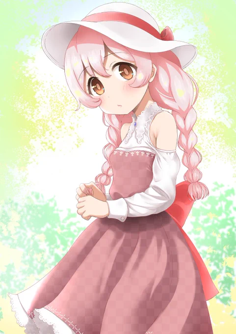 まひろちゃんに可愛い服を着せたいと言うだけの絵です#おにまい#おにまいお絵かき 