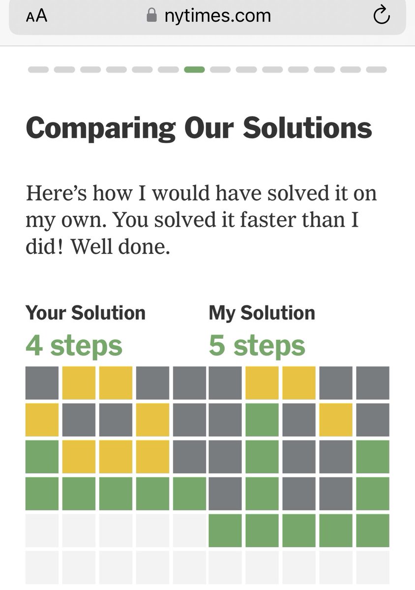 SetuVoraMD ♥️ (@setuvora) on Twitter photo Faster than the bot today! #wordle should display the time to solution and cumulative average time. <a href="/NYTGames/">New York Times Games</a> <a href="/WordleStats/">Wordle Stats (Bot is now dead!)</a> <a href="/wordleattempts/">Wordle Statistics Bot</a> Faster than the bot today! #wordle should display the time to solution and cumulative average time. <a href="/NYTGames/">New York Times Games</a> <a href="/WordleStats/">Wordle Stats (Bot is now dead!)</a> <a href="/wordleattempts/">Wordle Statistics Bot</a>