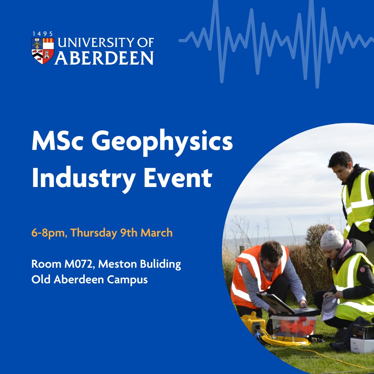 Representatives from the geophysical industry are warmly invited to join us for an after-work event on 9 March. Come along for a chat and see how your organisation can benefit from collaborating with our MSc Geophysics programme.
📅9 March ⏲️6-8pm 👉bit.ly/3xwr0xa