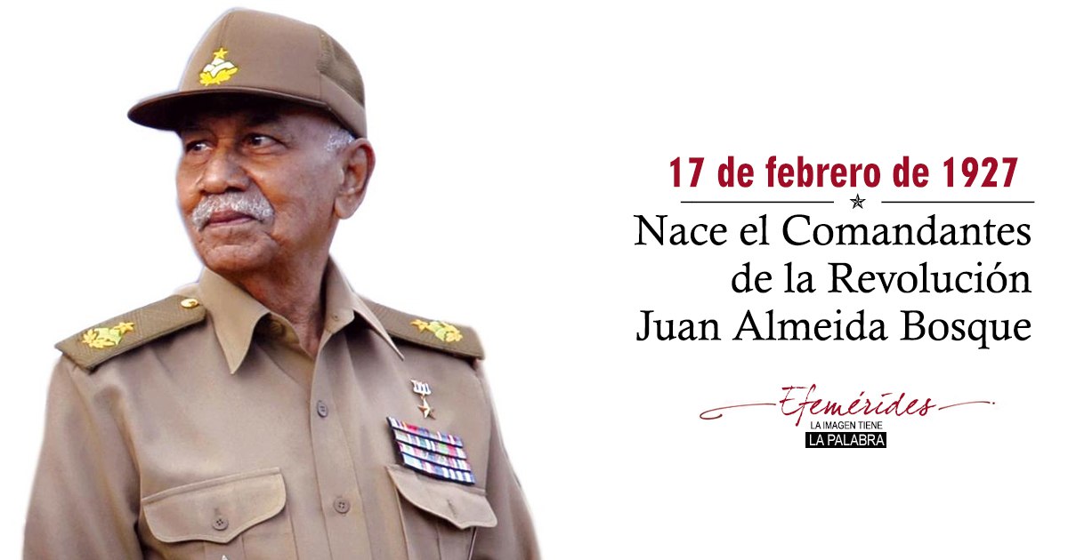 <a href="/cubacooperavepo/">Misión Médica Cubana en Portuguesa</a> 

Hoy en La Historia.... 
17 de febrero, #AlmeidaVive en el 96 Aniversario de su natalicio.
👇
De pobre albañil a corajudo comandante guerrillero, revolucionario.

💖 #CubaPorLaVida 💖  #MejorEsPosible 🇨🇺