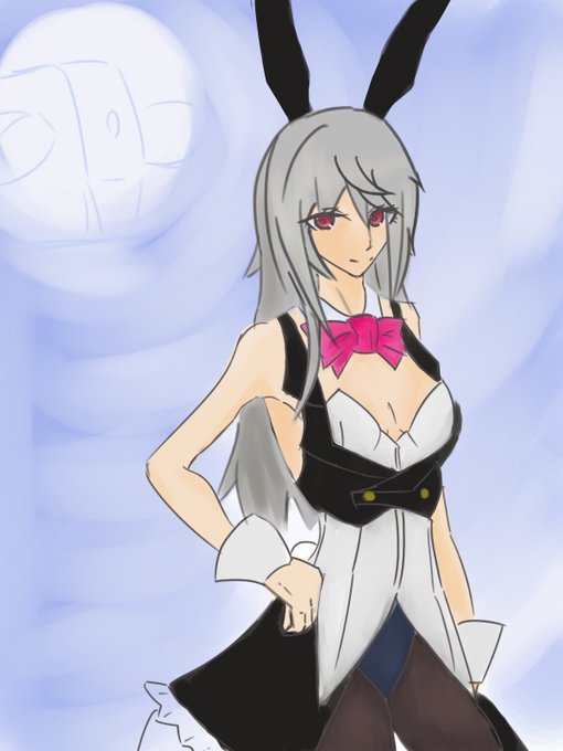 #初投稿の絵と今の絵を比べる 
2020年→2022年10月
とりあえず同じキャラの真理さんで並べたけどなんていうかこう……えぇ…… 