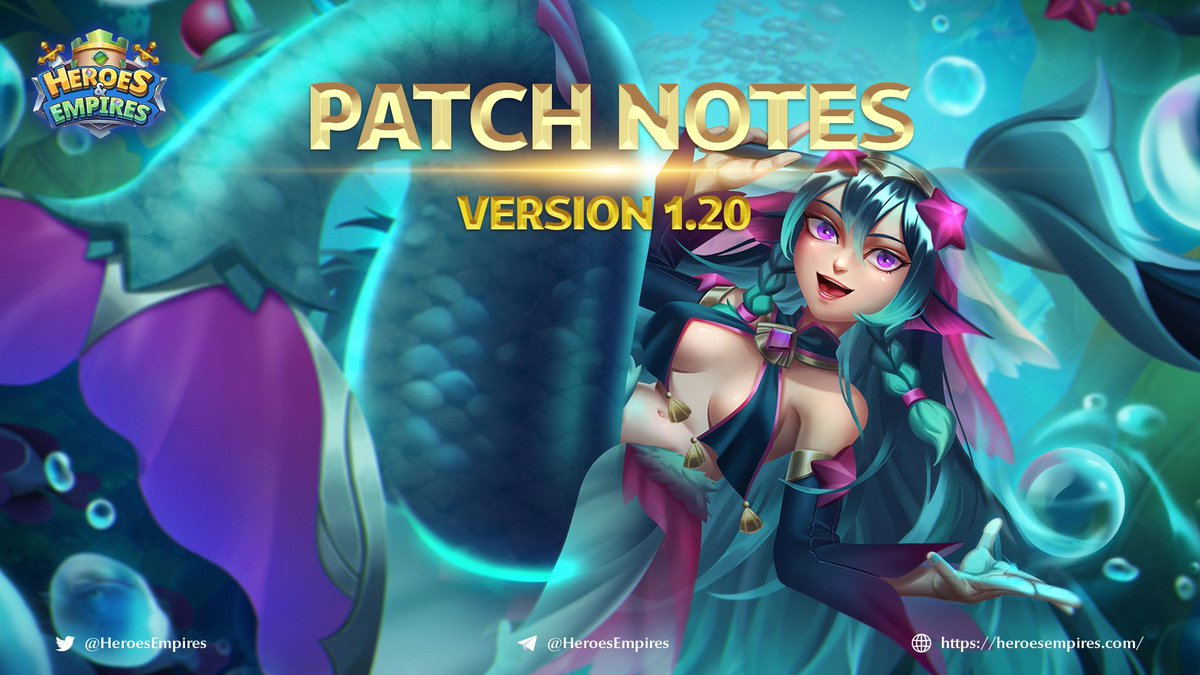 BexlyApp's tweet image. 𝗩𝗲𝗿𝘀𝗶𝗼𝗻 𝟭.𝟮𝟬 𝗦𝗰𝗵𝗲𝗱𝘂𝗹𝗲 𝗙𝗼𝗿 𝗥𝗲𝗹𝗲𝗮𝘀𝗲 𝗢𝗻 𝟮𝟮𝘁𝗵 𝗙𝗲𝗯𝗿𝘂𝗮𝗿𝘆

📌 Check details here: feedback.heroesempires.com/announcements/…

＊＊＊ Heroes &amp;amp; Empires Team ＊＊＊