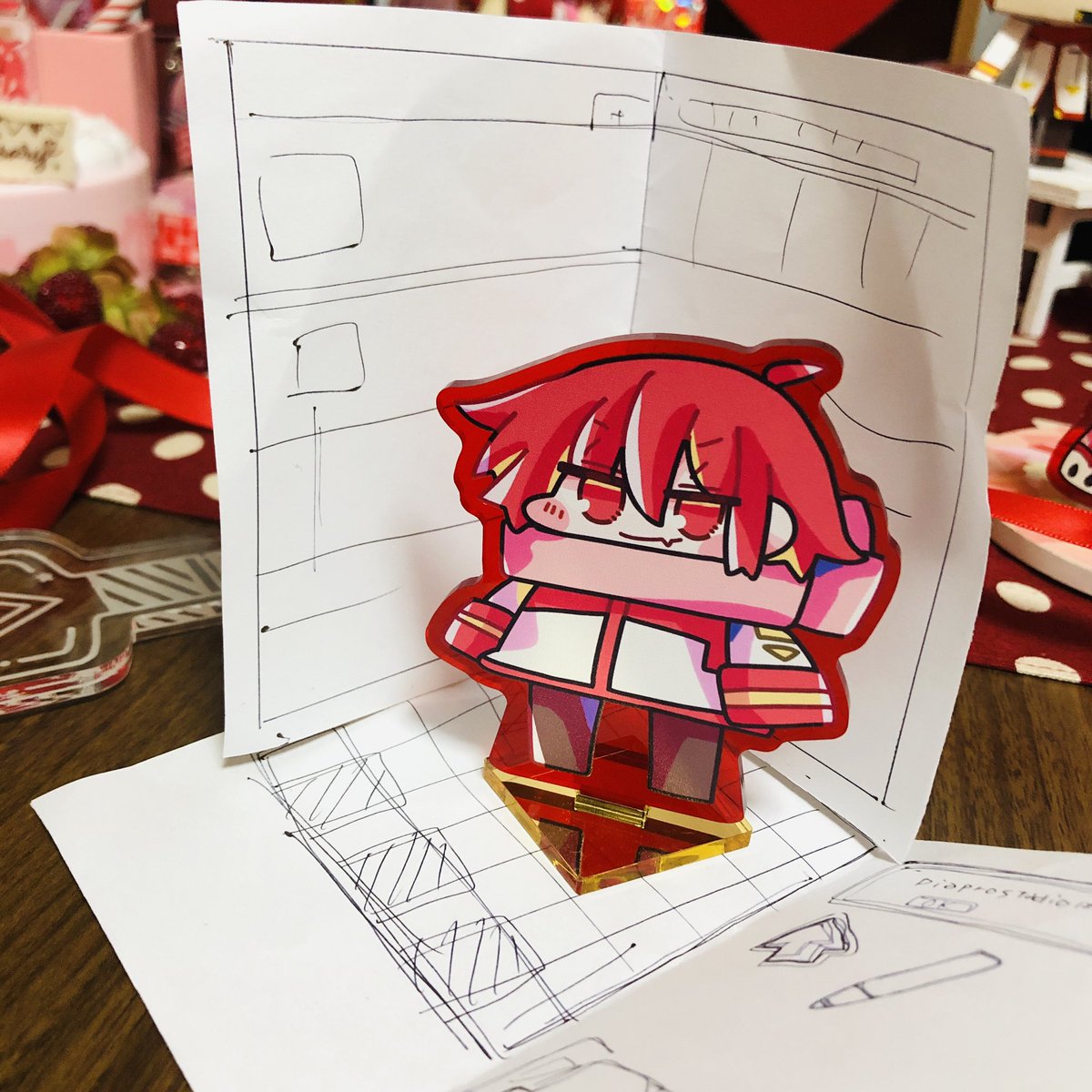 「こういうポスカ作ろうとしてたんだけれどこれやっぱ間に合わないよな、、 」|皐月うさぎのイラスト