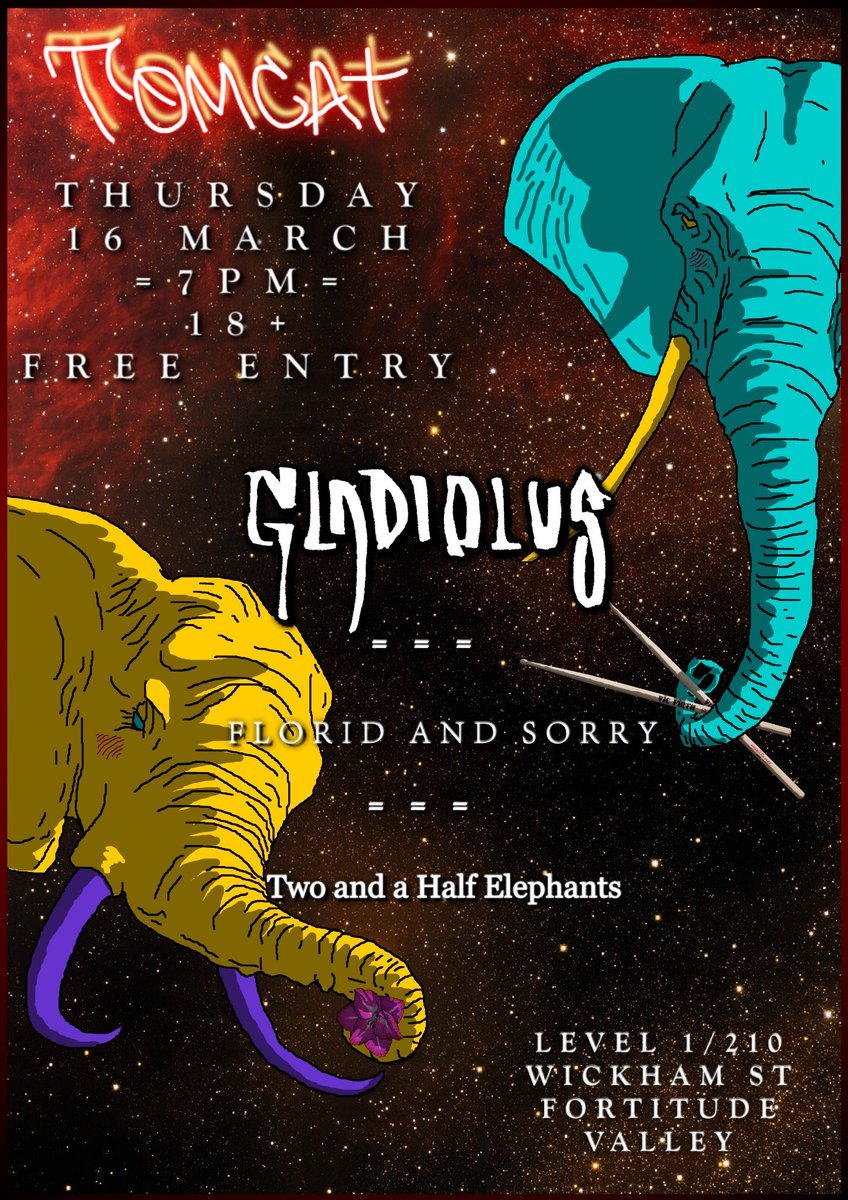 gladiolusband's tweet photo. GIG ANNOUNCEMENT! https://t.co/8TgdHqUurj
