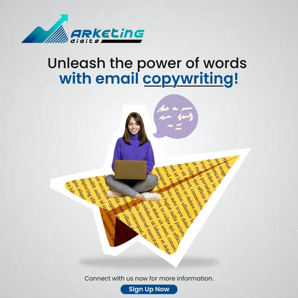 MarketingDigitz's tweet photo. Unlock the power of words and create effective email campaigns with our guide to email copywriting. 

Contact Us Now:
https://t.co/DNnIrUNcQ7

#financialsuccess #brandsuccess #marketingbrand #brandmarketing #financialfreedomforlife #marketingstrategyplanning #unlockthepower https://t.co/sXfFgAU7OK