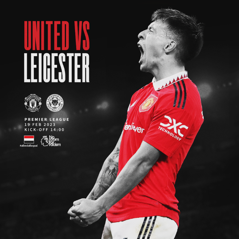 ManUtd's tweet photo. 📞 The @PremierLeague is calling... 

🔴 #MUNLEI 🔵

#MUFC || #allredallequal