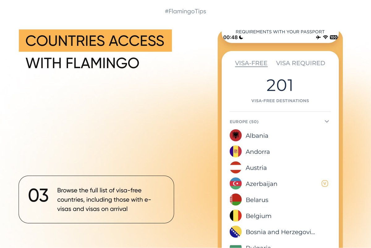Flamingo — Travel Days Tracker tweet media