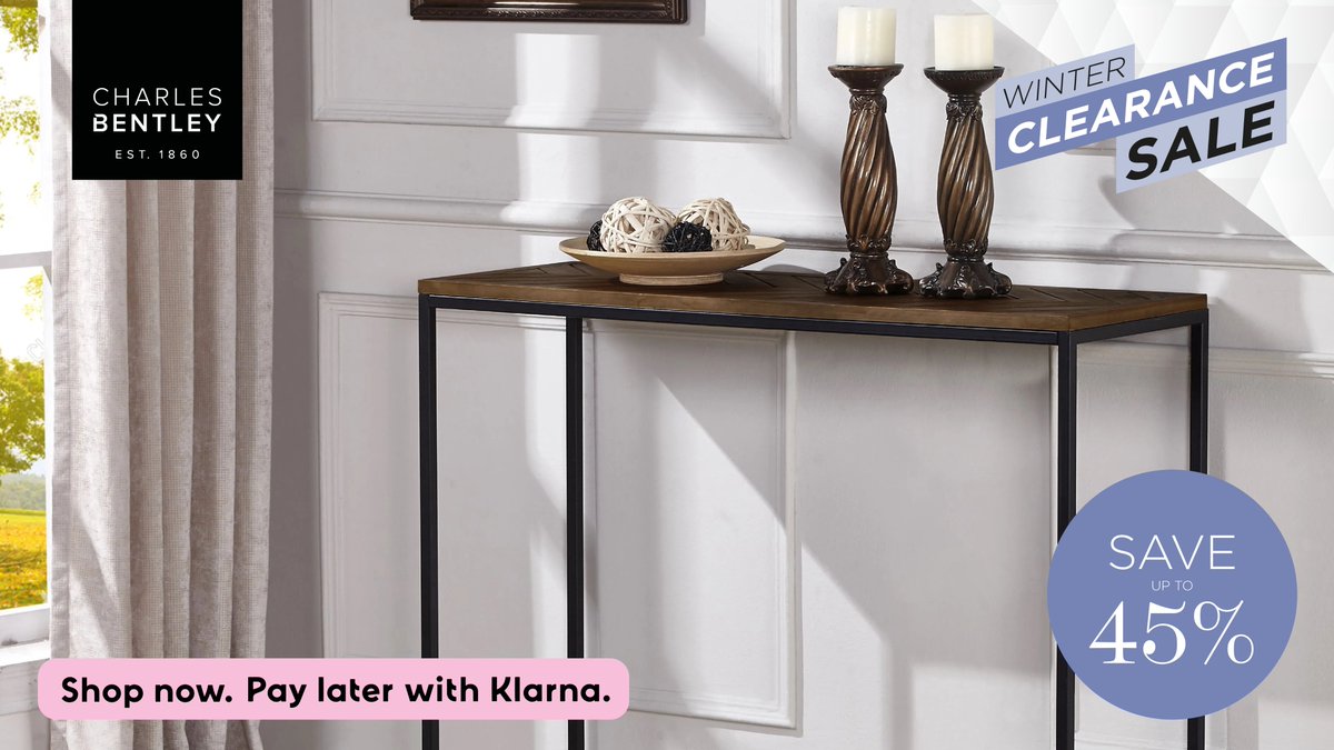Whether you need a practical surface for your keys and mail or a stylish accent piece to tie your room together, our console tables are the perfect solution. bit.ly/3S9tGKX #WinterClearanceSale #HomeAndGarden #SaveBig #ConsoleTable #CharlesBentley