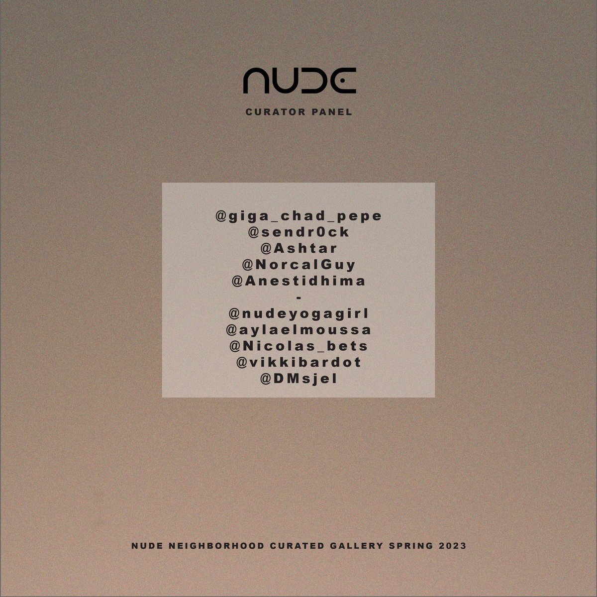 Sendrock's tweet photo. Gm👀
-
Ok I can’t wait for the NN exhibition, so I’m collecting🔥
-
Plz:

•Link your art

•Tag 4+ artists/photographers, nude&amp;non!

•Follow @nudenbrhood, if your NFTs are nude, DM them to join NN!

•Retweet
-
I’ll buy 1 nude &amp; 1 non-nude art.
-
I’m not the only one looking👇🏼 https://t.co/xAnEp9RKn6