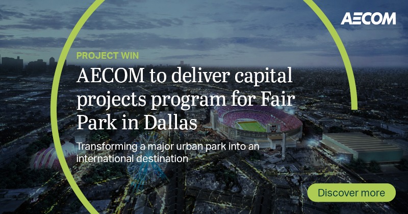 AECOM's tweet photo. We’re proud to deliver major capital improvements to Fair Park, a 277-acre, cultural and entertainment complex in the heart of #Dallas.
Discover how we’ll help preserve, create and integrate park facilities with a focus on sustainability. #FairParkFirst