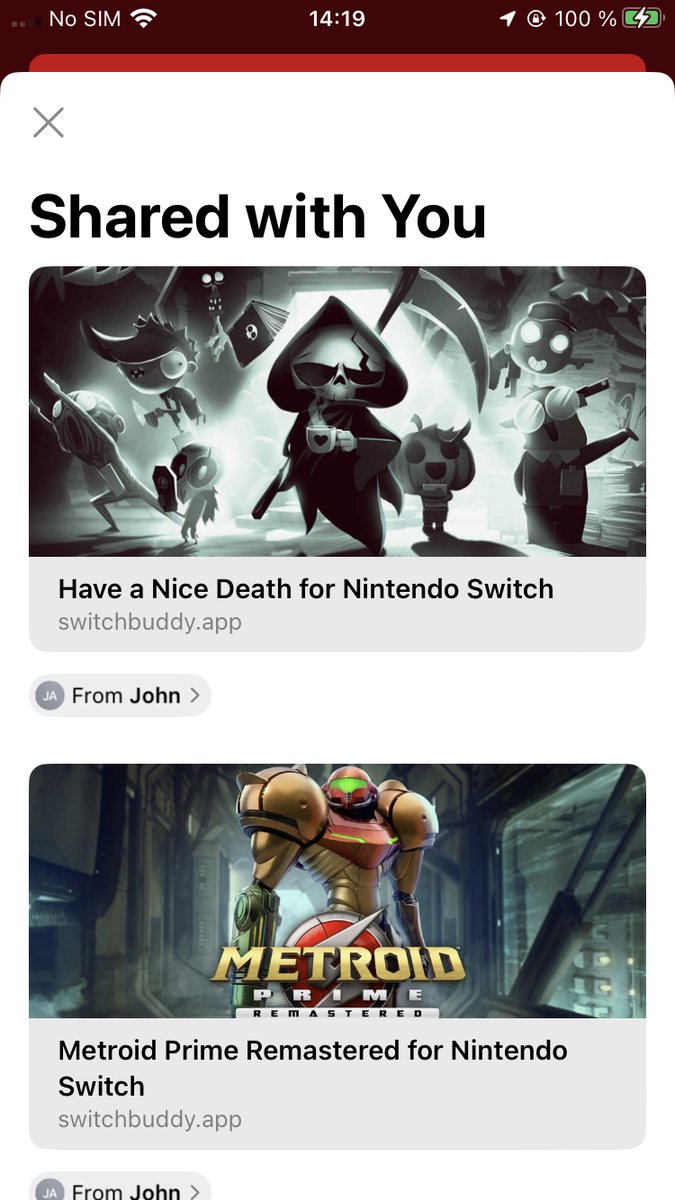 nemecek_f's tweet photo. Playing around with the "Shared with You" APIs in #SwitchBuddy. Took a bit longer than I would've like but I think I will 🚢 this soon.
And I finally tried working with LPLinkView too
#iOSDev https://t.co/m0aQV54pQv