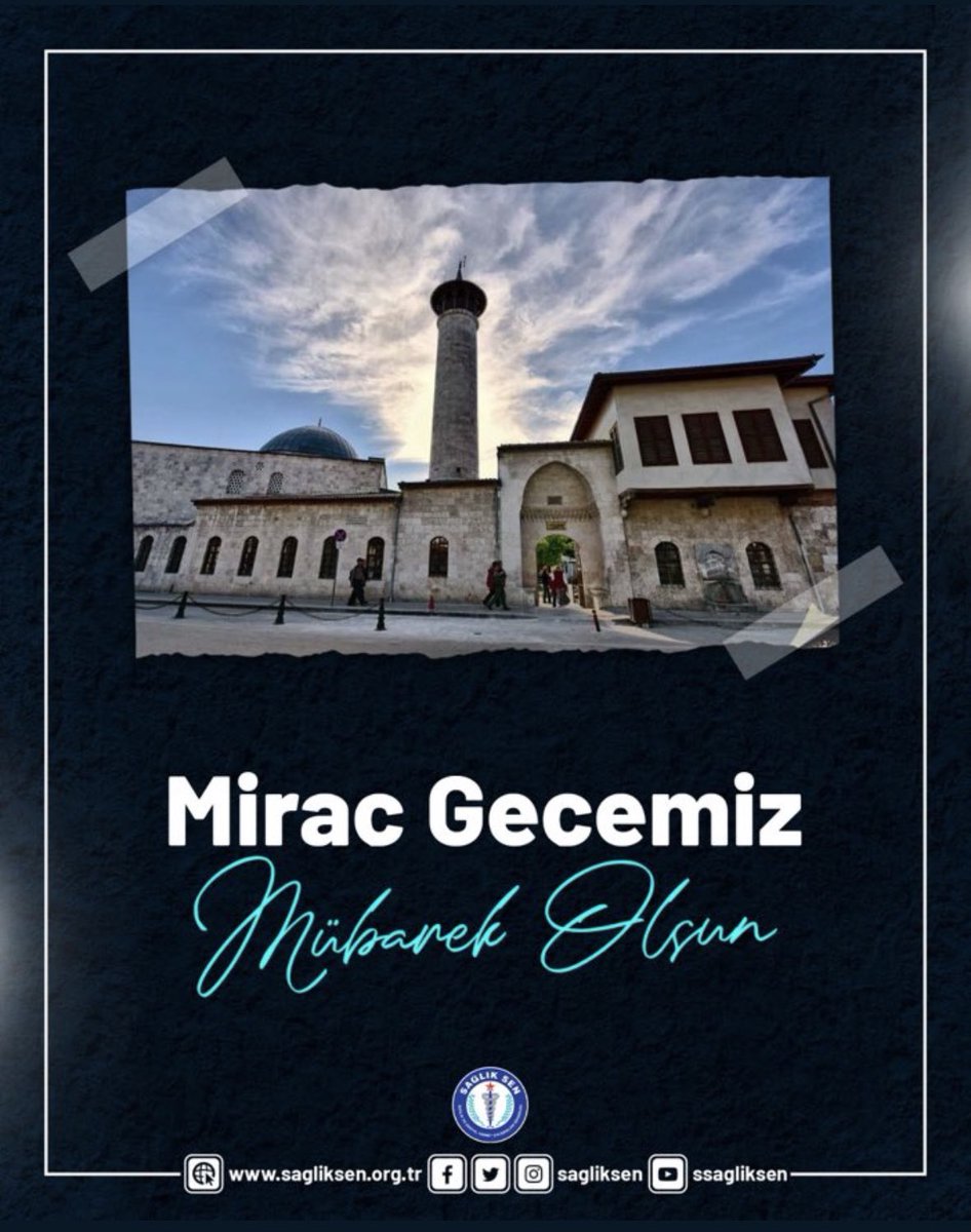 Mirac Gecesi’ni idrak ettiğimiz bu zorlu günlerde, ülkemizin ve milletimizin bir daha afetler, felaketler ve acılar yaşamamasını Yüce Allah’tan niyaz ederiz. 
Birlik ve beraberliğimiz daim olsun. 
Mirac Gecemiz mübarek olsun.
#MiracGecesi