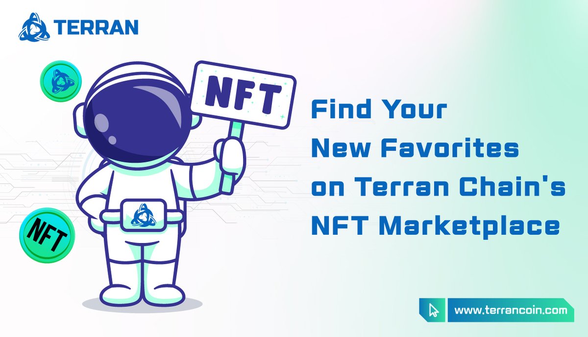 Find the #NFTs that best represent your personality! Browse through the #TerranChain NFT Marketplace's diverse collection of designs from world-renowned artists. ✅Join now to buy, trade, and find amazing NFTs! Visit terrancoin.com #TerranCoin #TRR #NFT #NFTmarketplace