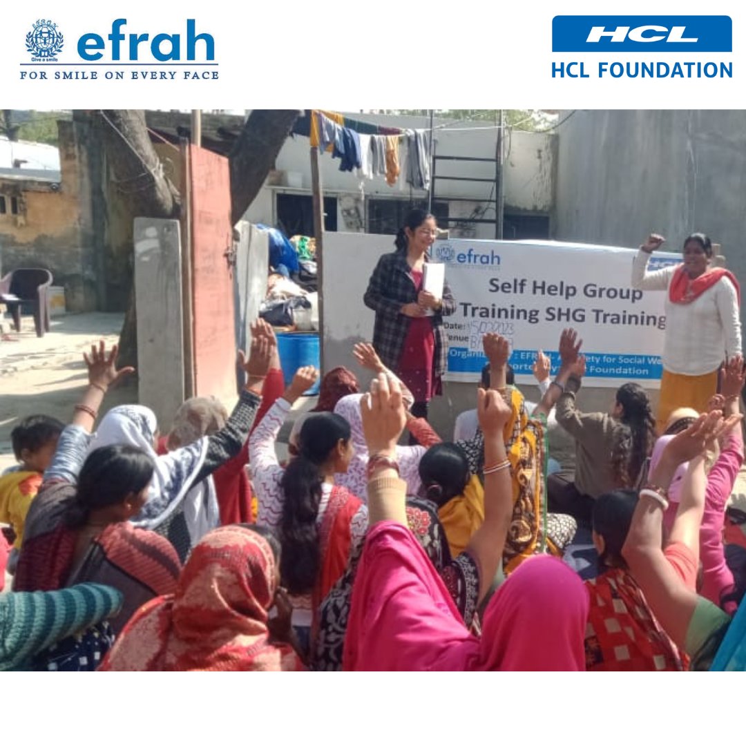 A monthly SHG Training was conducted in Barola, Noida.

#HCL #HCLF #HCLFoundation #nonprofit #donate #love #fundraising #community #support #help #volunteer #giveback #covid #donation #fundraiser #ngo #education #dogood #children #socialgood #givingback #donations #philanthropy