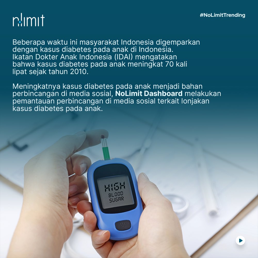 NoLimitID's tweet photo. Sobat NoLimit,

Belakangan waktu ini Ikatan Dokter Anak Indonesia (IDAI) melaporkan bahwa diabetes pada anak meningkat 70 kali lipat.

Hal ini pun marak diperbincangkan di media sosial.

Slide gambar untuk mendapatkan informasi selengkapnya!

#diabetespadaanak #NoLimit https://t.co/nFX9HFmBnm