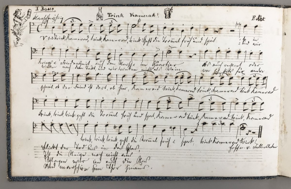 Bald ist Wochenende: Altes Trinklied im Musikheft eines Berufsschülers
#fridaynightatthearchives
#archivtrouvaillen
#archivCH