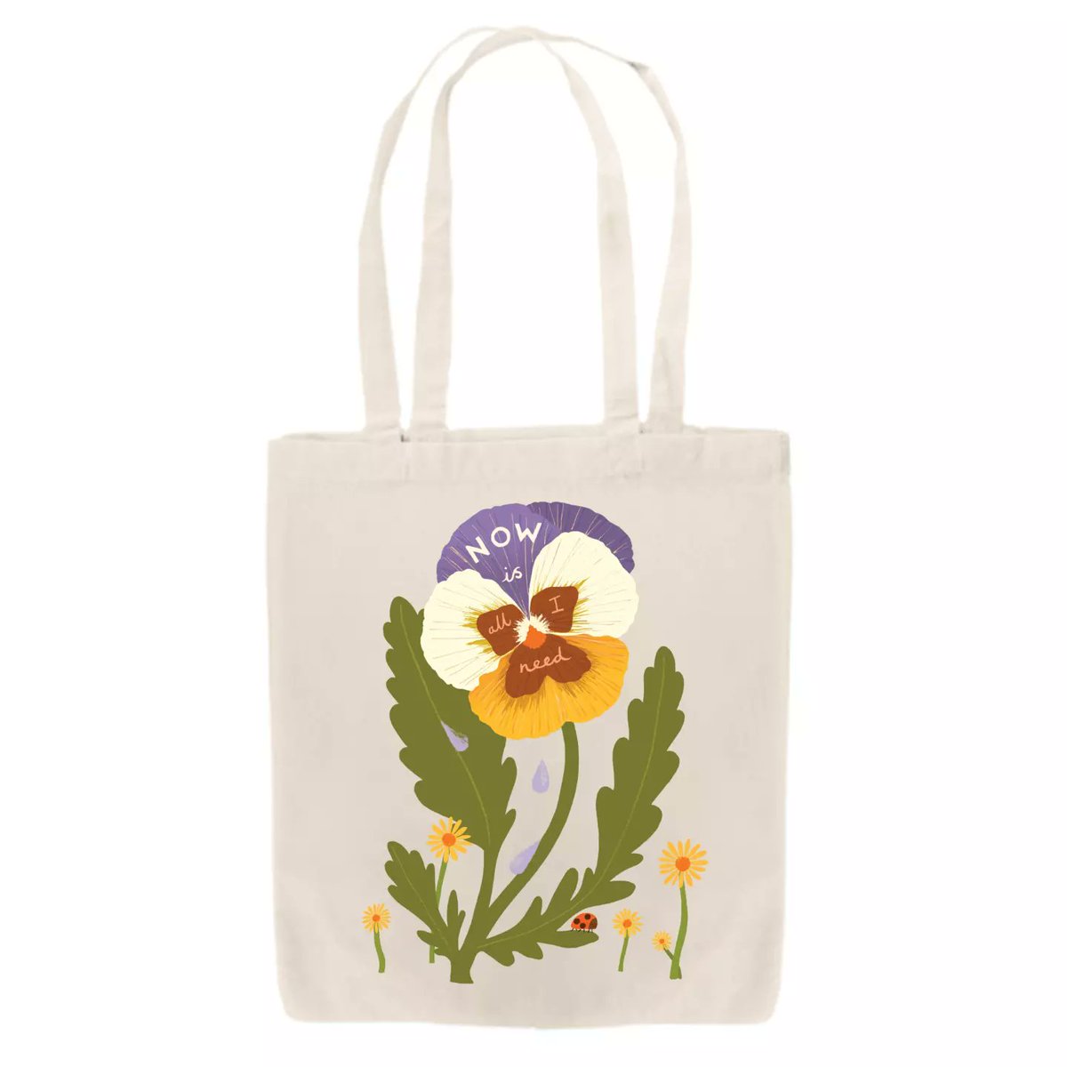 lucyscott259's tweet photo. Tote bags are here 🐞🌞

https://t.co/PVKSeIWaD9

These 'Now is all I need' tote bags are a mindful reminder that you can carry with you throughout your day whenever you need to ground and find some calm 🌼 

5% of profits will be donated to Mental Health UK 

@weprintsocial https://t.co/KSYk7Dlri9