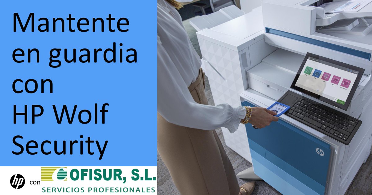 OfisurSL's tweet photo. Las ciberamenazas evolucionan al igual que lo hace la seguridad de tu impresora. 💡
La impresora multifunción HP LaserJet Managed de las series E800/700 siempre está en guardia con HP Wolf Enterprise Security.
#Ofisur #Cordoba #Jaen #LaserjetManaged #HP https://t.co/HOdXbgsfHn