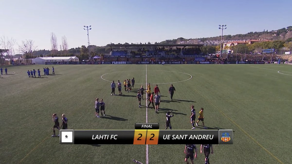 FC Lahti United tasasi juuri pisteet Carnaval Cupissa paikallista Sant Andreuta vastaan. United nousi upeasti tasoihin kahdella salamamaalilla aivan ottelun lopussa.

⚽️ Kallioranta
⚽️ Takala

#FCLahti #FCLahtiUnited