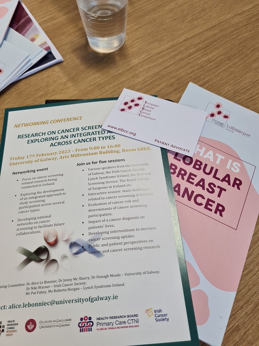 BreastDense's tweet photo. Super #Cancerscreening Networking Conference @ICGPnews @RCSI This is the way forward. We are all part of the bigger picture. #PatientEngagement #NationalScreeningServive @hseNCCP
#BreastCheck #CervicalCheck #BowelScreen #PersonalRisk https://t.co/ixnmmrn9gb