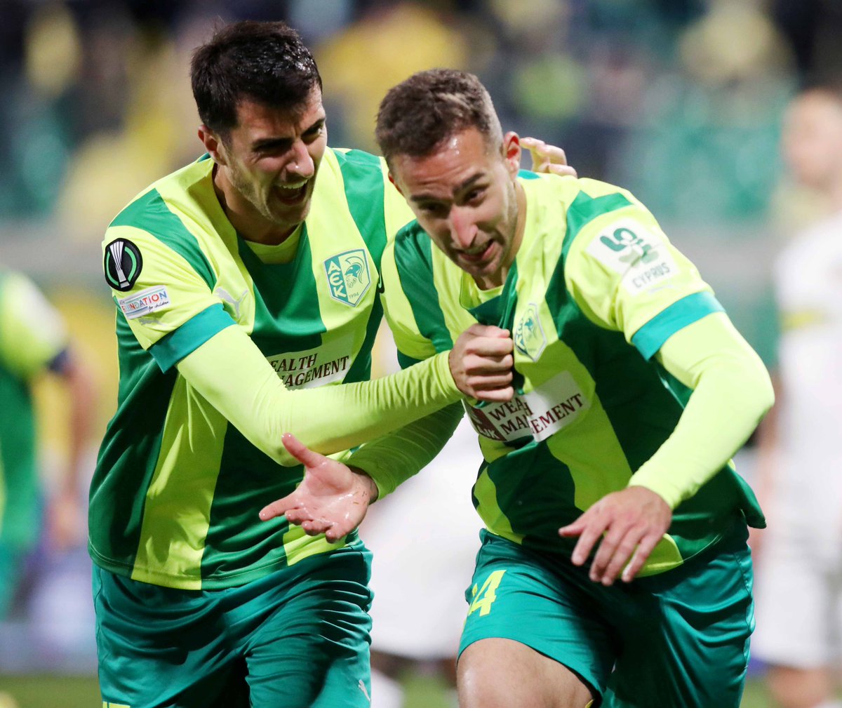 Conf_League's tweet photo. 🟢🟡  AEK Larnaca have lost just one of their last 19 matches across all competitions, winning five of their most recent six 👏

#UECL https://t.co/RsfjSNRPPJ