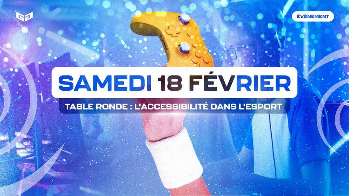 📢 Demain 9h, direction la Cité des Sciences à Paris pour un échange autour de l'accessibilité dans l'Esport qui s'annonce riche 🎮

📄 Programme bit.ly/40N2S7b

#eSports #accessibility #inclusion