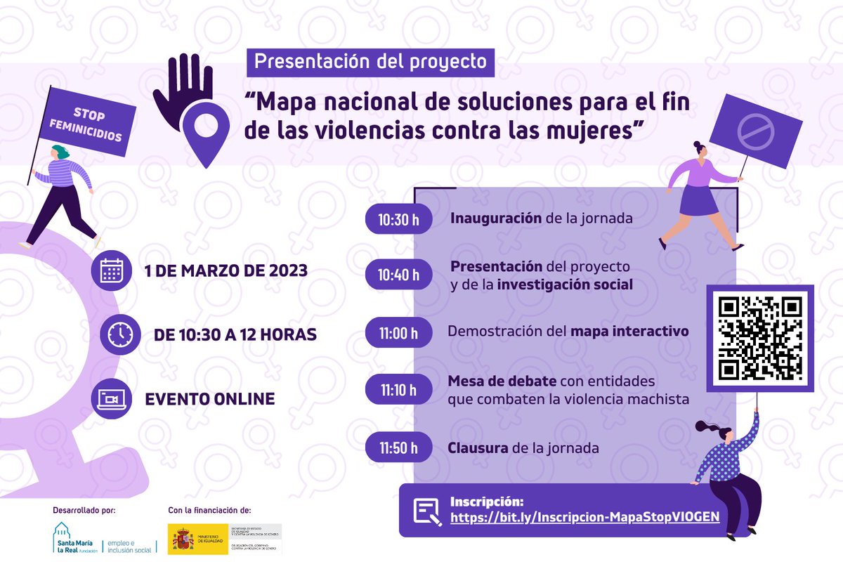 🙋‍♀️ #1Marzo. Presentamos el  "#Mapa nacional de soluciones para el #fin de las #violencias contra las #mujeres", 👉 un proyecto de investigación social 🔬 con el que hemos identificado 🔎 un centenar de iniciativas para #combatir la #ViolenciaMachista 🟣areaempleofsmlr.es/2023/02/10/1-d…