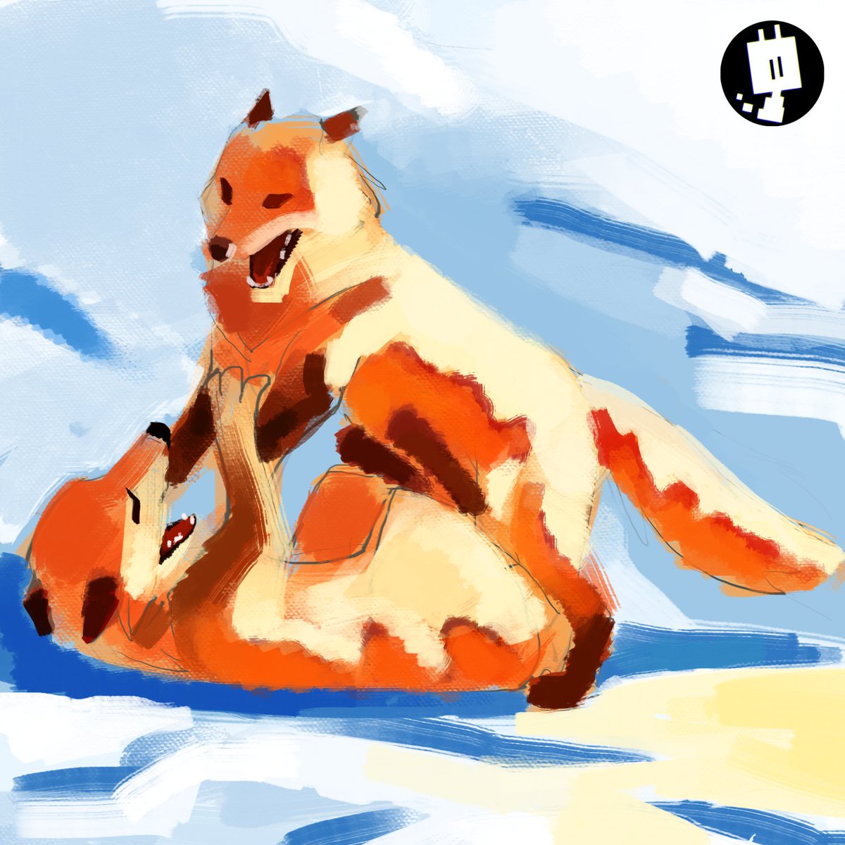 Pixi_Gags's tweet photo. ✧ Fox Fight ✧
•
#fox #wild #painting #art #artistsofinstagram #pixigags #pixi_gags #illustration #nature #illustratorsofinstagram #design
#designersofinstagram #quadruped
#fourlegged #furryart #colors #wildanimals #portrait #foxfight #fightingfoxes #snow #light https://t.co/n1GpjPryxb