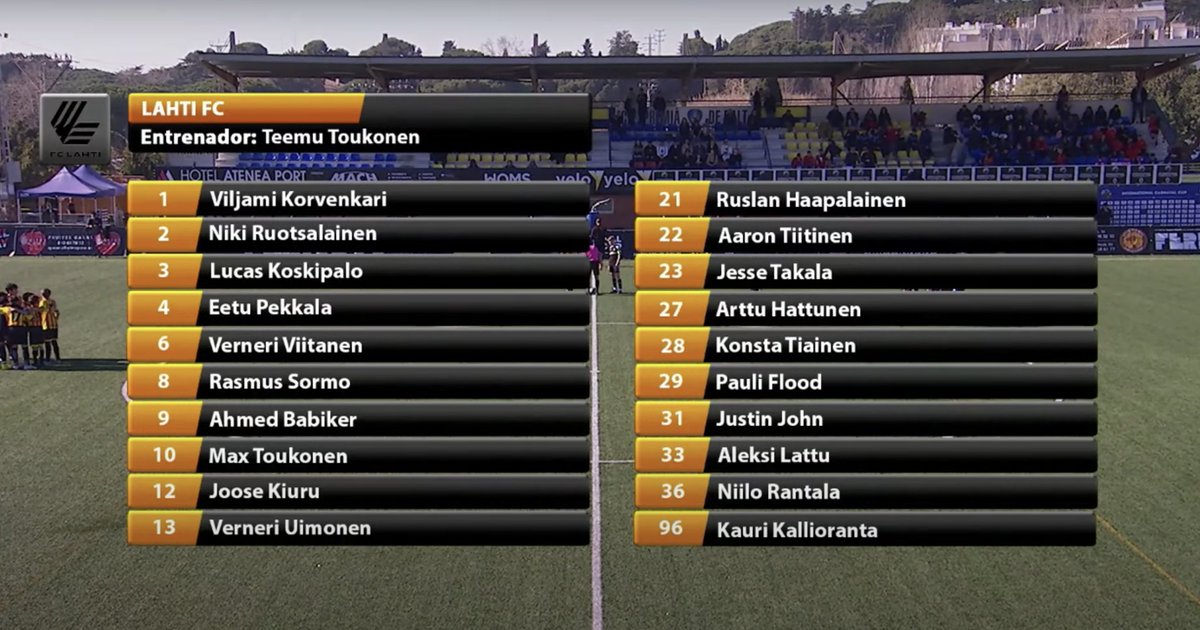 Seuraavaksi vastassa <a href="/GironaFC/">Girona FC</a> kello 14.40.

Ottelun näet täältä: youtube.com/watch?v=KwxXTc…

#FCLahti #FCLahtiUnited