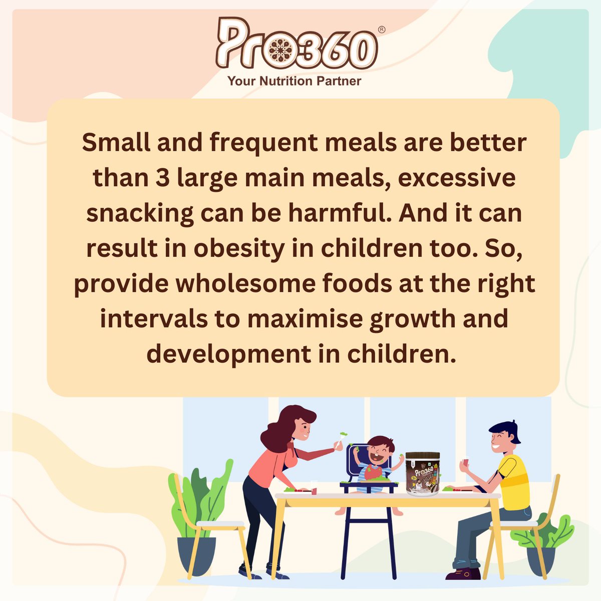 IndiaPro360's tweet photo. Most Indian parents think they should feed their child frequently to make them healthy. Well, we are here to tell you that’s a myth!
Swipe to know the fact 👉🏻
#healthykids #kidsnutrition #growingkids #kidsprotein #protein #proteinshake #nutritionalsupplements #pro360india https://t.co/GpOOtsGlf0