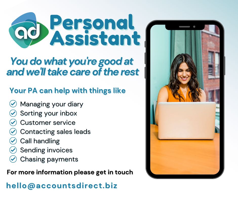 ad_accountancy's tweet photo. As business owners we often get bogged down with the boring routine things 'we have to do'. Most of the time we don't enjoy them &amp; let's be honest, we're normally not good at them either!

We have launched a new team (@ADPAServices) to help

#businessowners #virtualassistant #pa https://t.co/amefwgHtSo