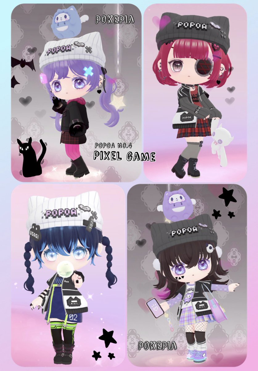 Ayaka_pokepia's tweet photo. 【 #POPOA】No.4 ピクセルゲーム
POPOA新作+αでMIXコーデしてみましたᰔᩚ
帽子かわいすぎて、色違い揃えちゃったꪔ̤̱ꪔ̤̱ꪔ̤̱
#ポケピア
#ポケピア日記 https://t.co/ujygE1u6Jy
