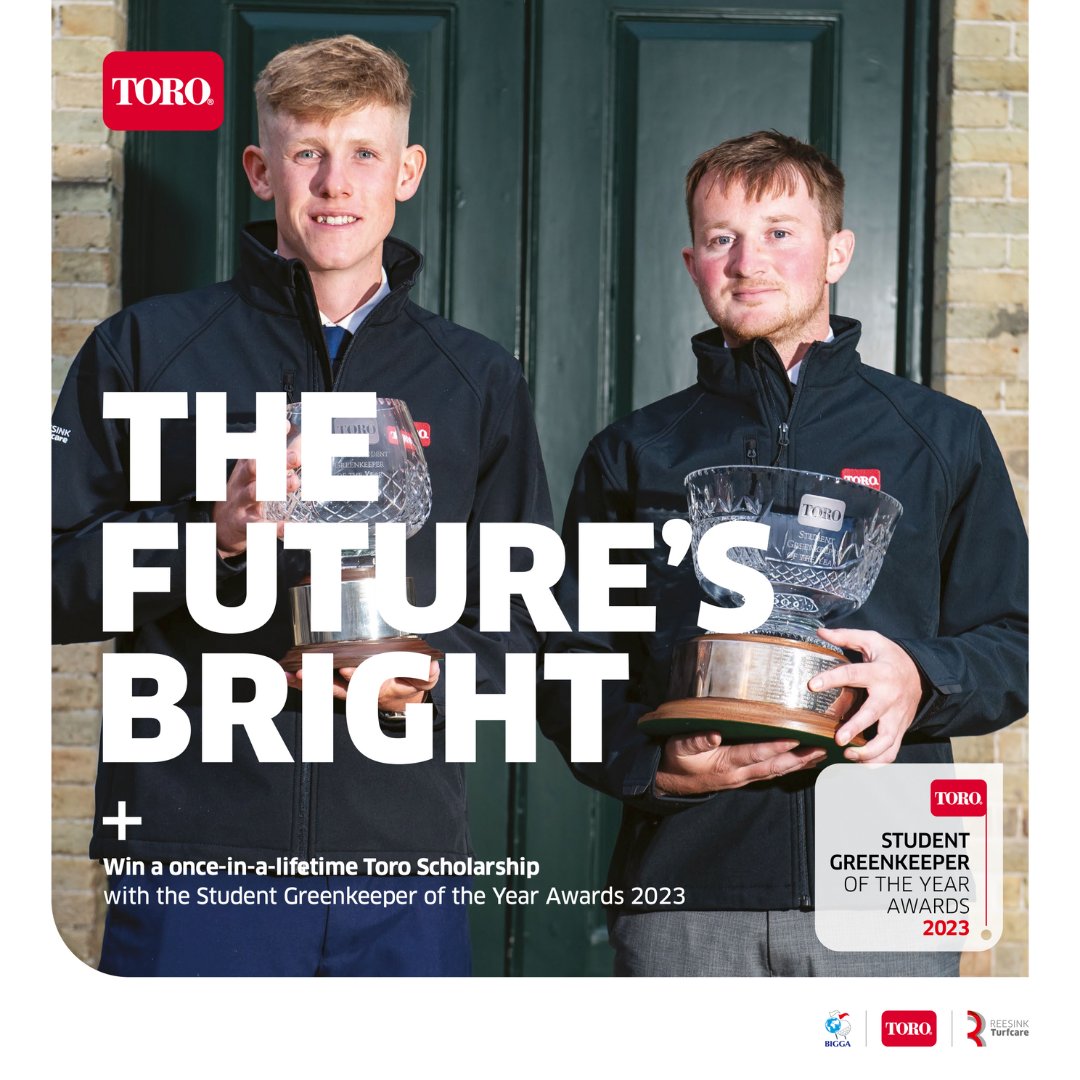 Applications for <a href="/TheToroCompany/">Toro</a> Student Greenkeeper of the Year 2023 are open on the BIGGA website.

ow.ly/z6Ct50MObiY

The application process closes on 31 March 2023, so get your applications in early. 

#greenkeeper #apprentice #NAW2023