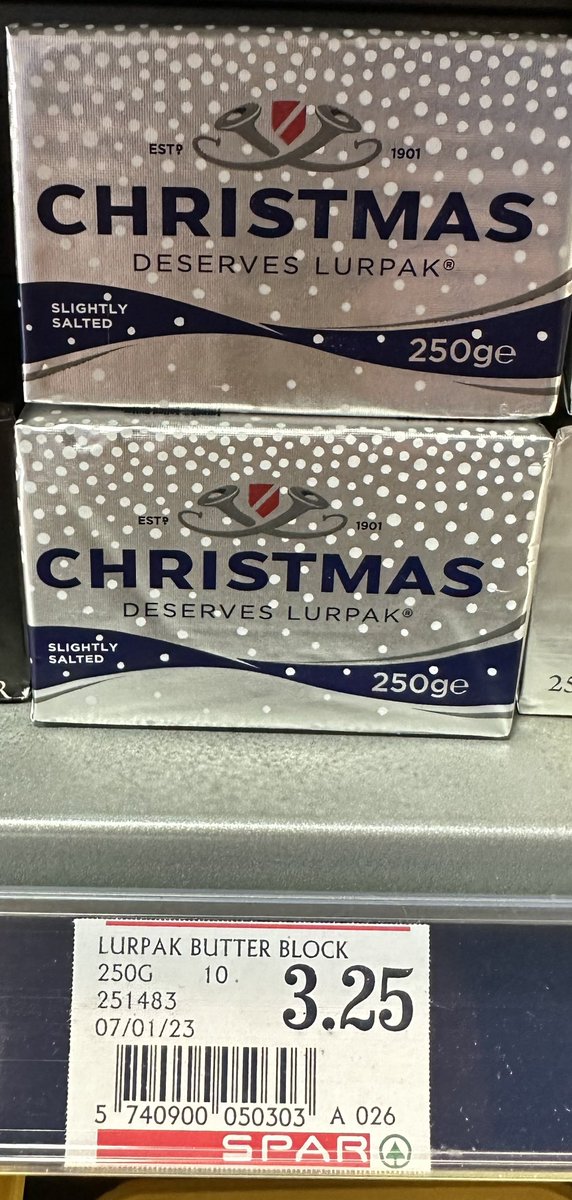 Bit late in the day <a href="/Lurpak/">Lurpak</a> ?? Or are you getting in early for this Christmas ?? 😆😆😆 <a href="/SPARintheUK/">SPAR UK</a> #ButterBants <a href="/chriswalkland/">Chris Walkland</a> <a href="/HollybushButter/">Hollybush Butter®</a>
