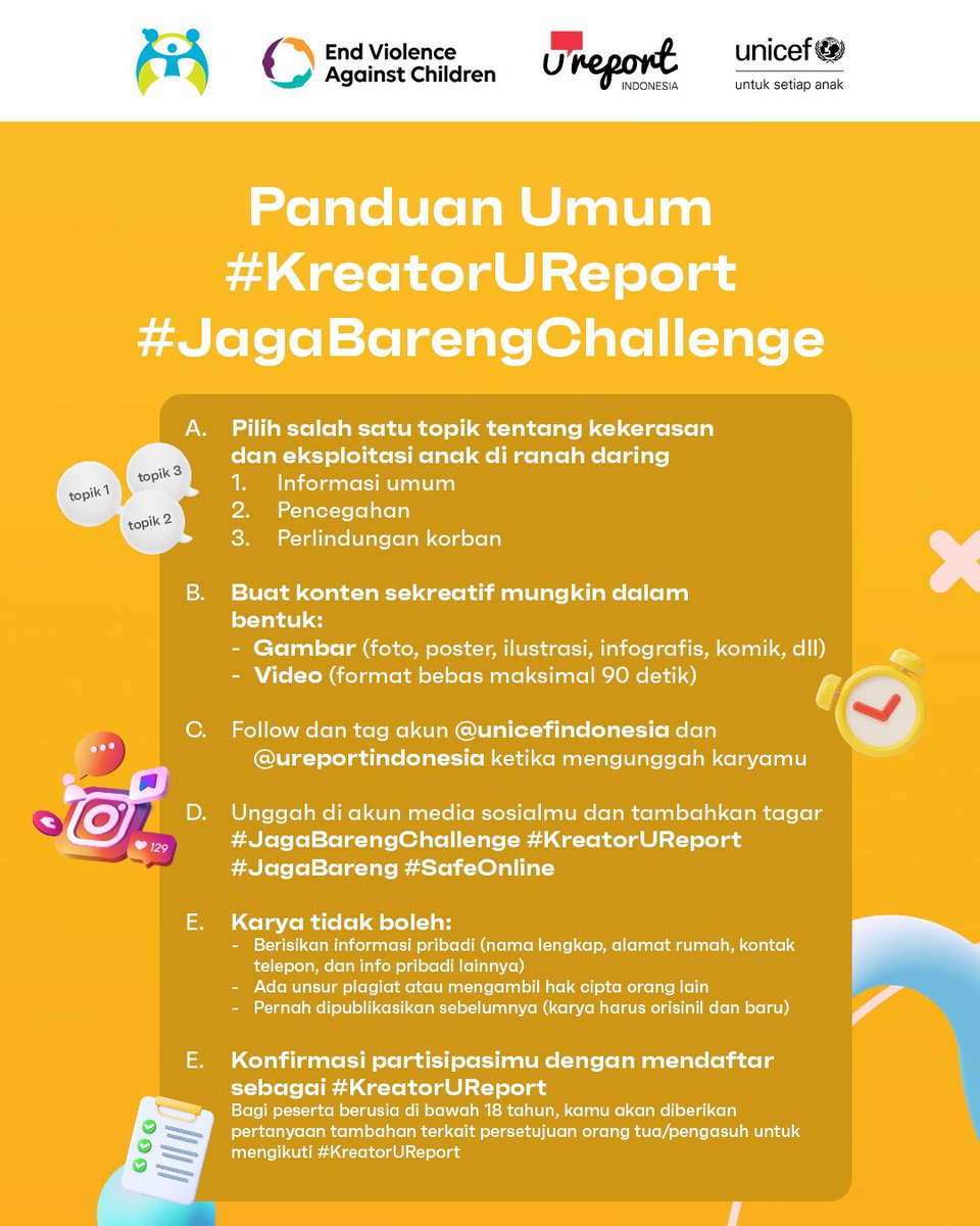 UNICEF Indonesia On Twitter Tantangan KreatorUReport UReport id unicef-indonesia-on-twitter-tantangan-kreatorureport-ureport-id