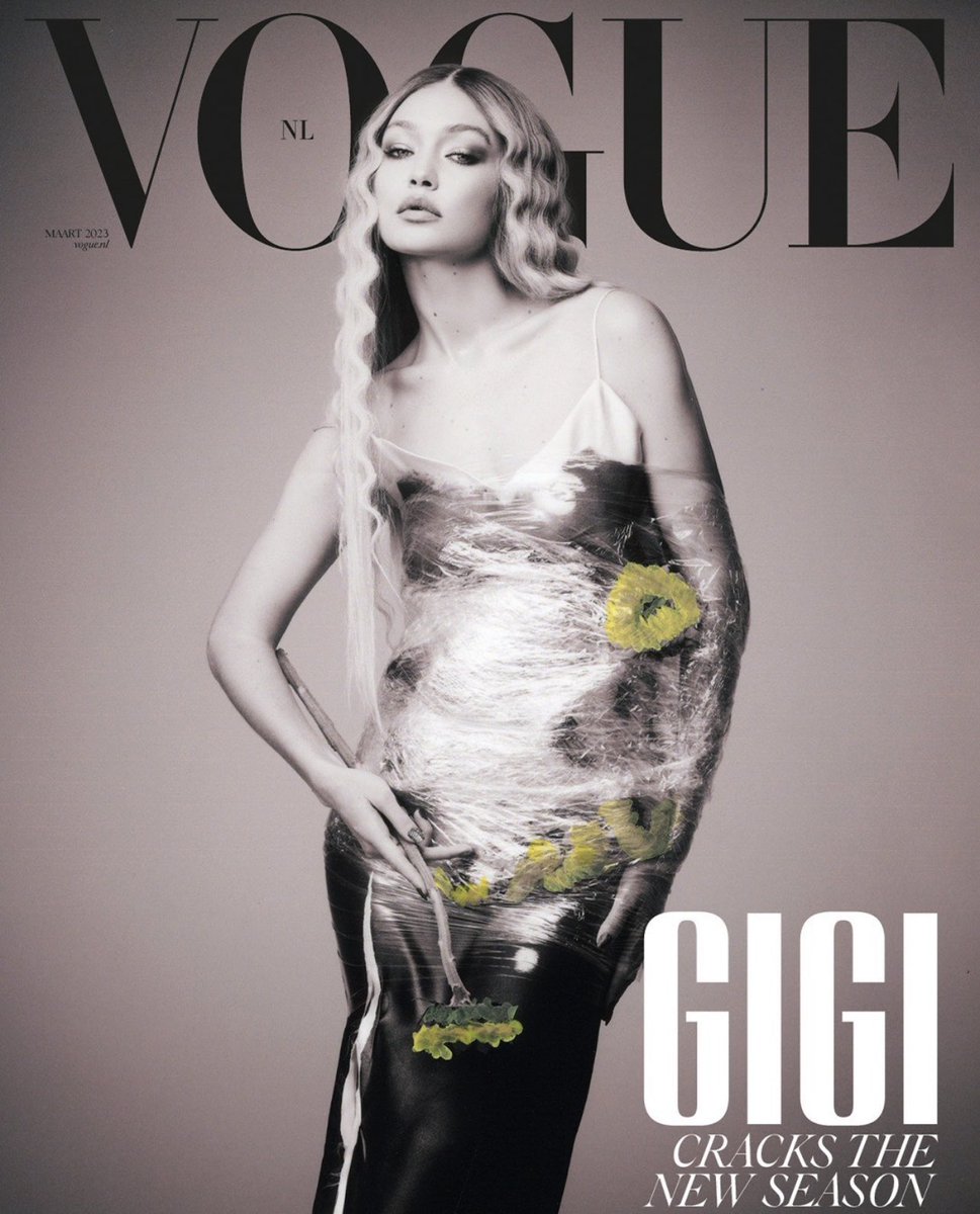 thehadidsource's tweet image. Gigi Hadid for Vogue is always a serve