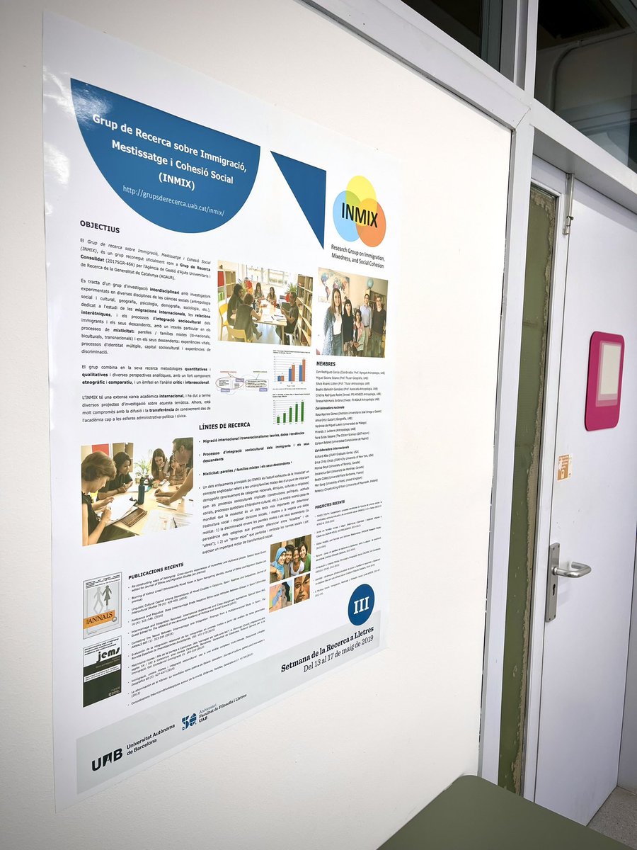 danrodriguezgar's tweet photo. The @InmixUab Lab looking good!๐๐ฝโจ๐ #diversity #mixedness #CriticalRaceTheory #intersectionality #multiracialism #multiethnicity #race #etnicity #racism #discrimination #socialinclusion #interculturalism https://t.co/HdVdjFhcqD