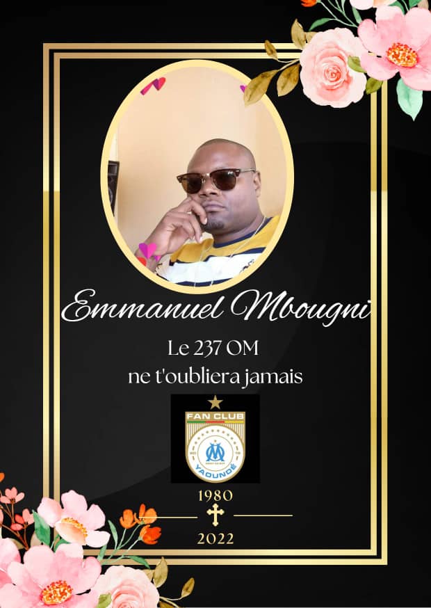 YaoundeOm's tweet photo. La mort a frappé le Fan club OM
Va et repose en paix Emanou https://t.co/ajZ4ECg9yq