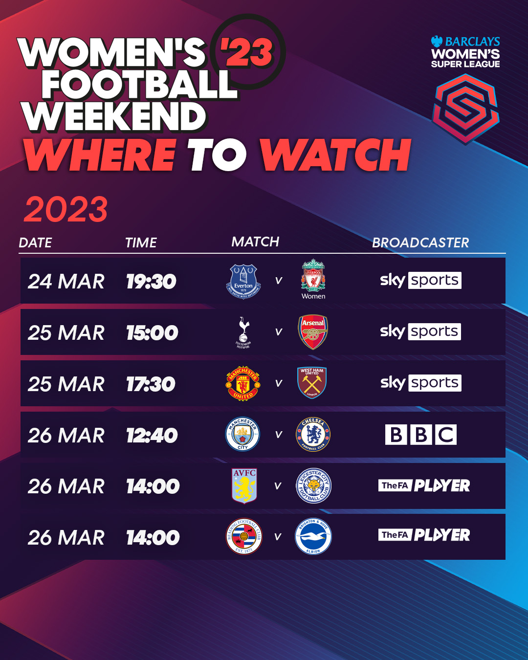 match fixtures today