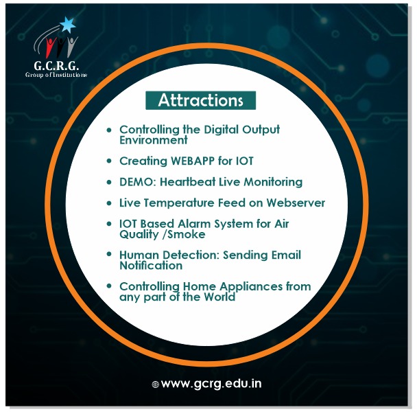 GcrgGroup's tweet image. We are excited to invite you to take part in "TechRadiance 23 with Elan IIT Hyderabad," which is quickly coming. We are GCRG GROUP OF INSTITUTIONS, Lucknow, Zonal Partner of UP.
#TechRadiance23 #ElanIITHyderabad #IOTwithArduino #GCRGGroupOfInstitutions #UPZonalPartner #gcrg