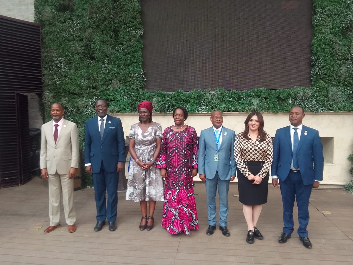 MaureenAAchieng's tweet photo. A privilege to accompany H.E. ⁦@DrWorkneh⁩ of ⁦IGAD⁩ to the 42nd Ordinary Session of the Executive Council of the ⁦@_AfricanUnion⁩, and to represent him at a worKing lunch of CEOs of RECs — giving effect to their place as building blocks of our union, the AU. https://t.co/Sezg5kr8d2